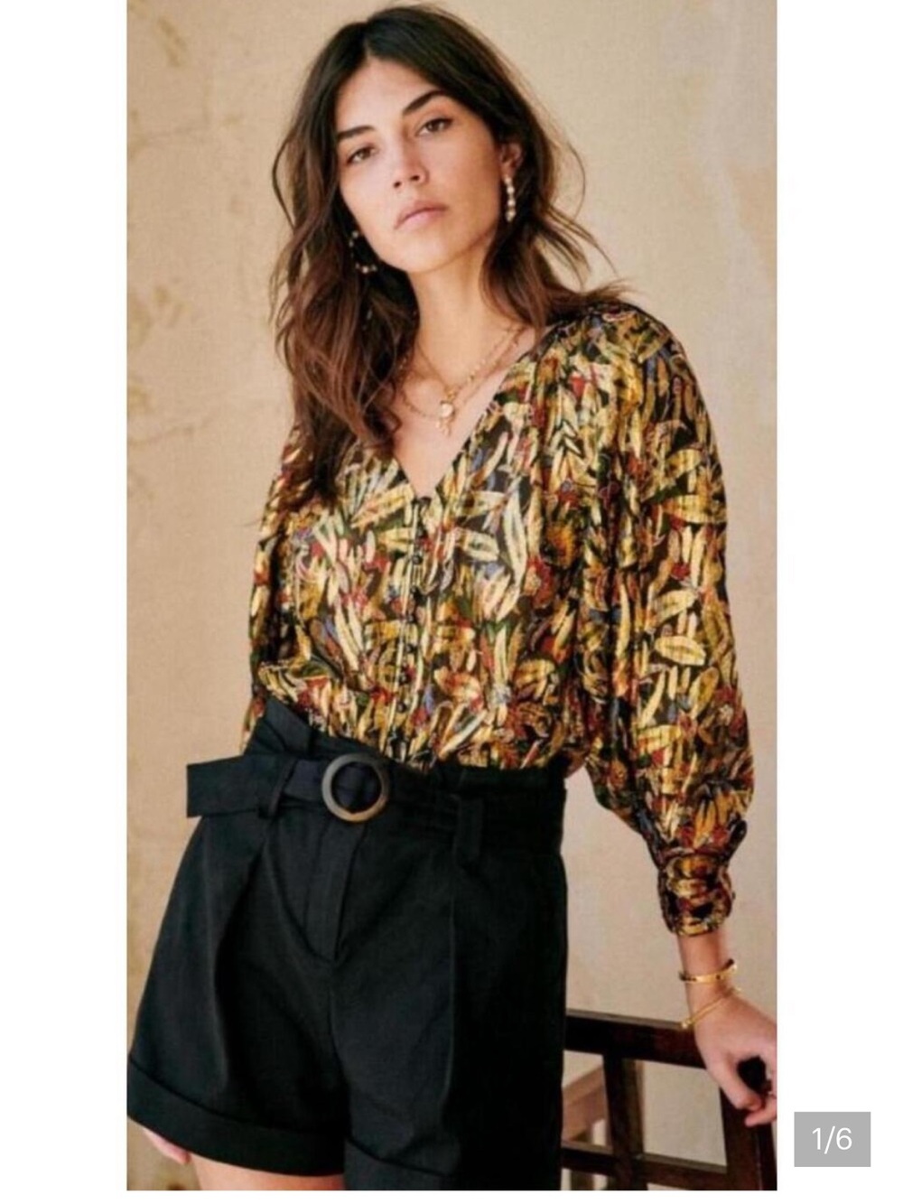 Sezane Erica blouse size 12 US